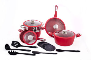 Jogo de Panelas - Drumont - Vermelha