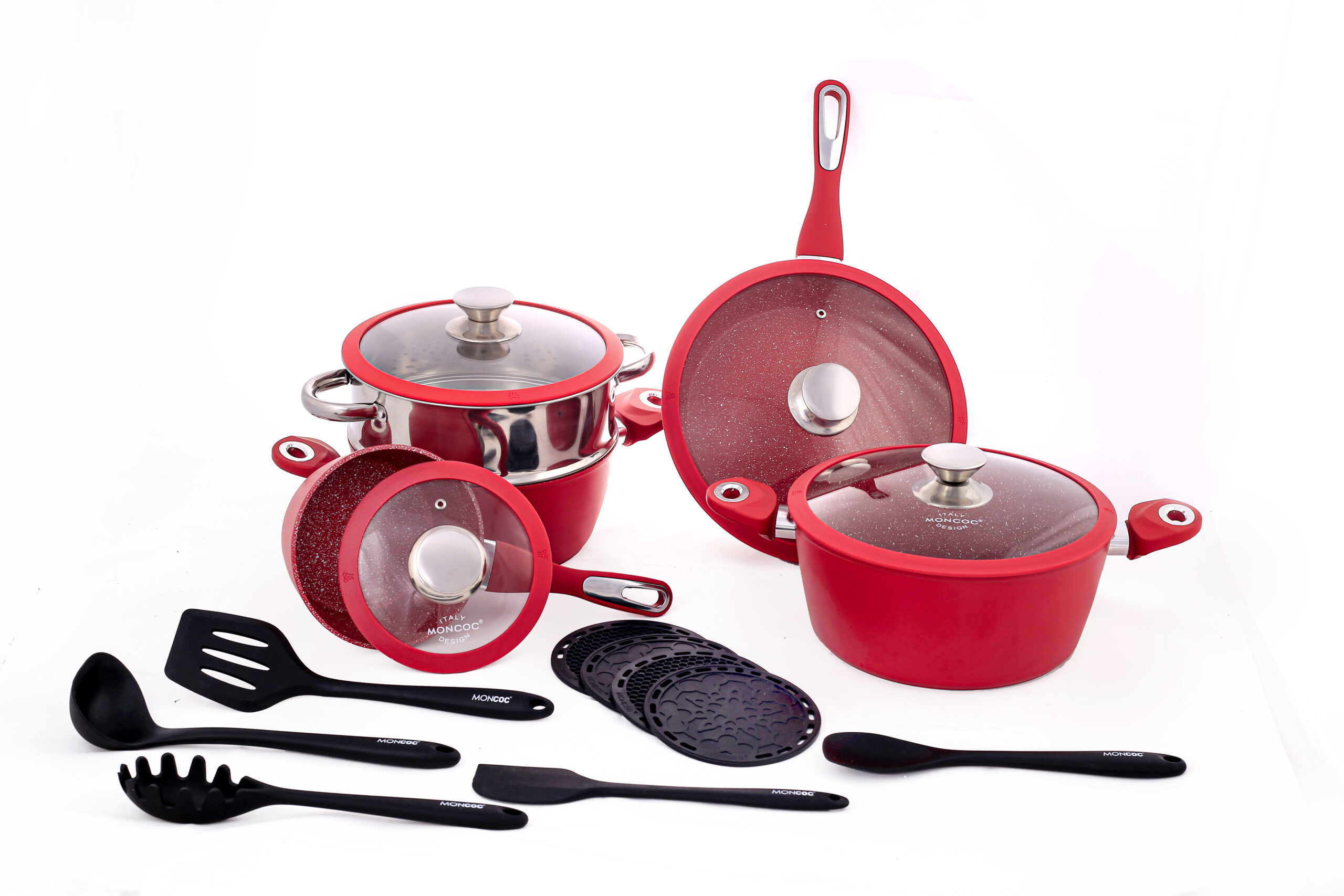 Jogo de Panelas - Drumont - Vermelha